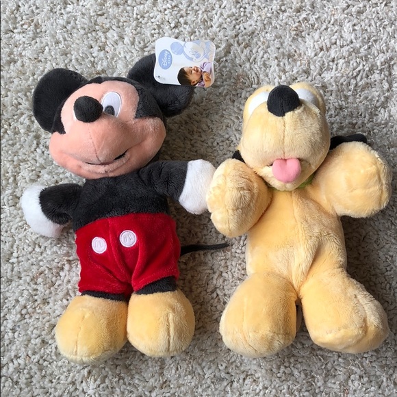 Disney Other - Mickey and Pluto Disney baby plush